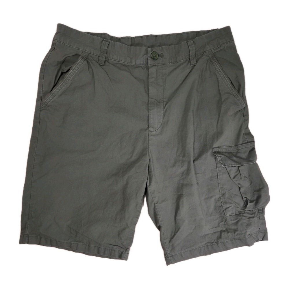 Calvin Klein Cargo Shorts Men's Size 32 Army Green Ripstop Utility Hiking Gear